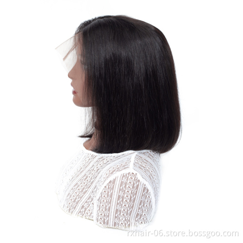 Indian No Mixed Pure And Healthy Body Wave Human Hair Full Lace Wigs